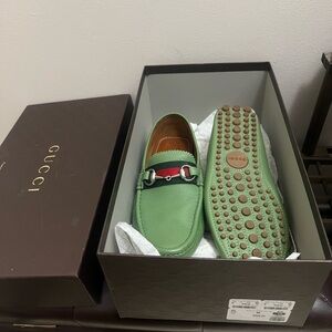 COPY - Gucci Green Leather Men's Loafers
